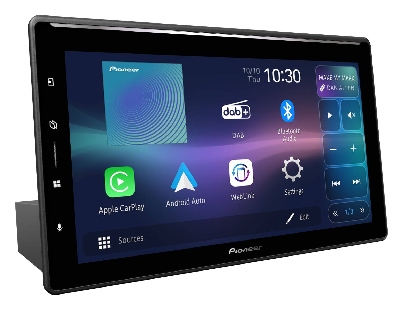 Pioneer SPH-EVO109DABUNI SPHERA - 10.1 inch Floating Screen Wireless Carplay Android Bluetooth DAB Stereo With Dolby Atmos Playback (PRE ORDER ONLY)