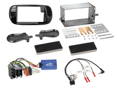 ACV AKFT02 Fiat 500 2007-2015 Complete Double Din Stereo Fitting Kit