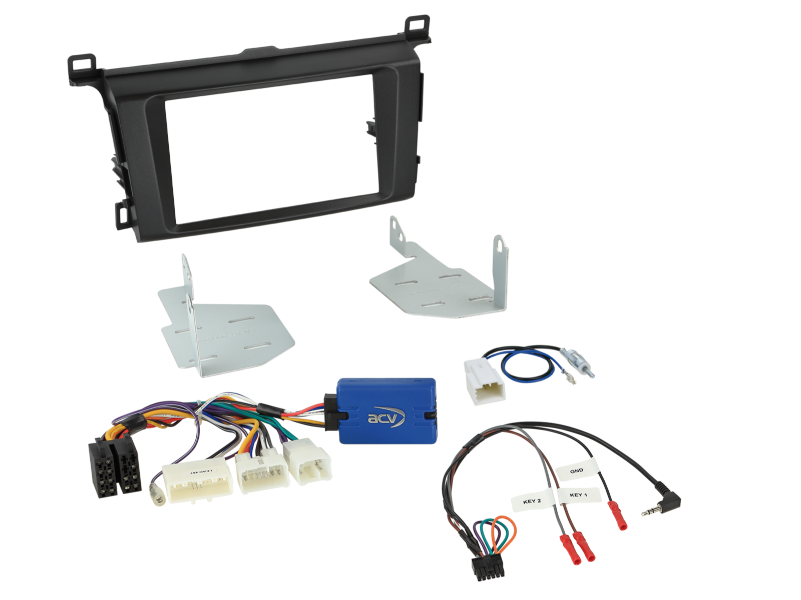 ACV AKTY07 Toyota Rav 4 2013-2018 Complete Double Din Stereo Fitting Kit