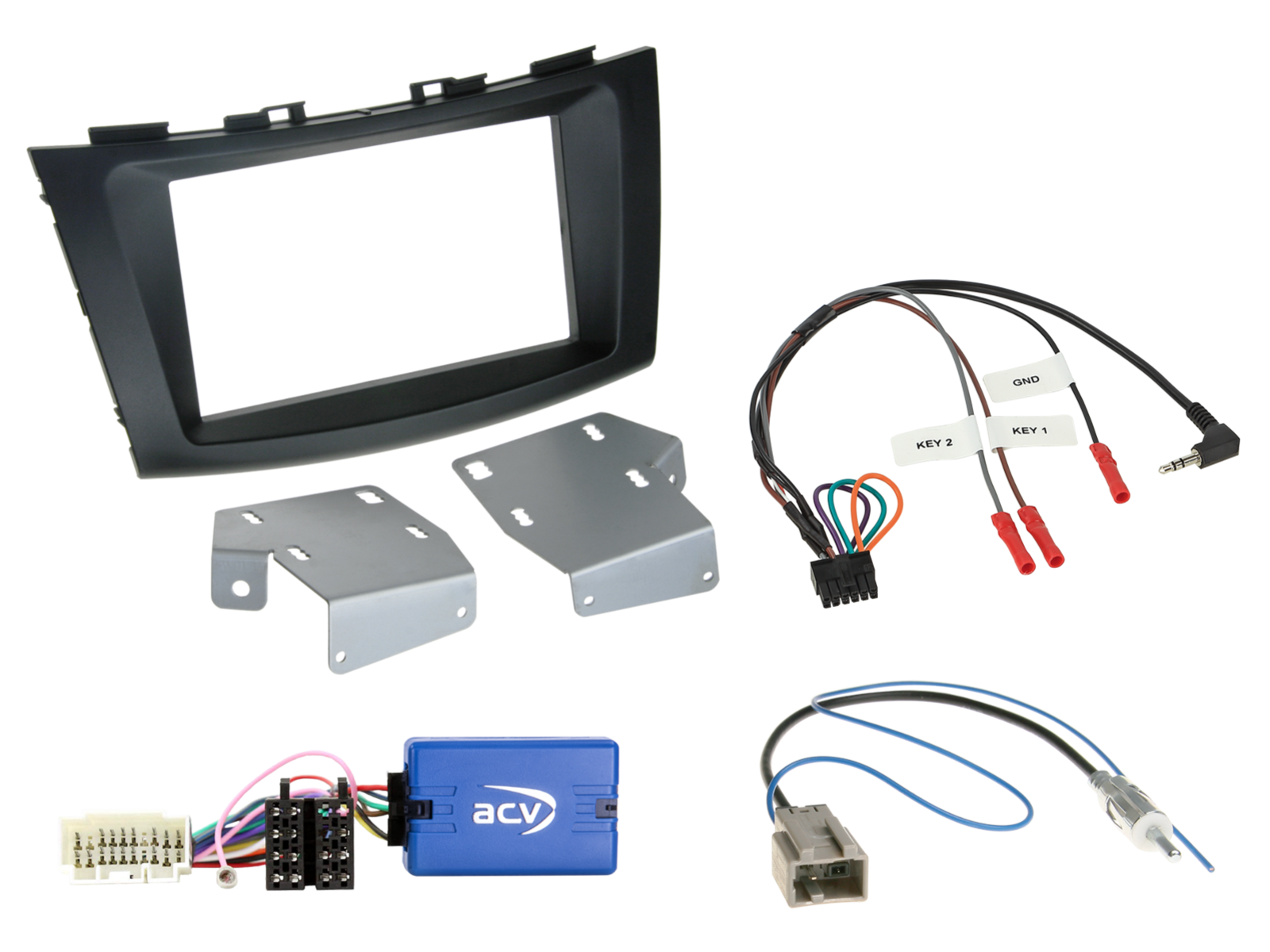 ACV AKSZ09 Suzuki Swift 2011-2017 Complete Double Din Stereo Fitting Kit