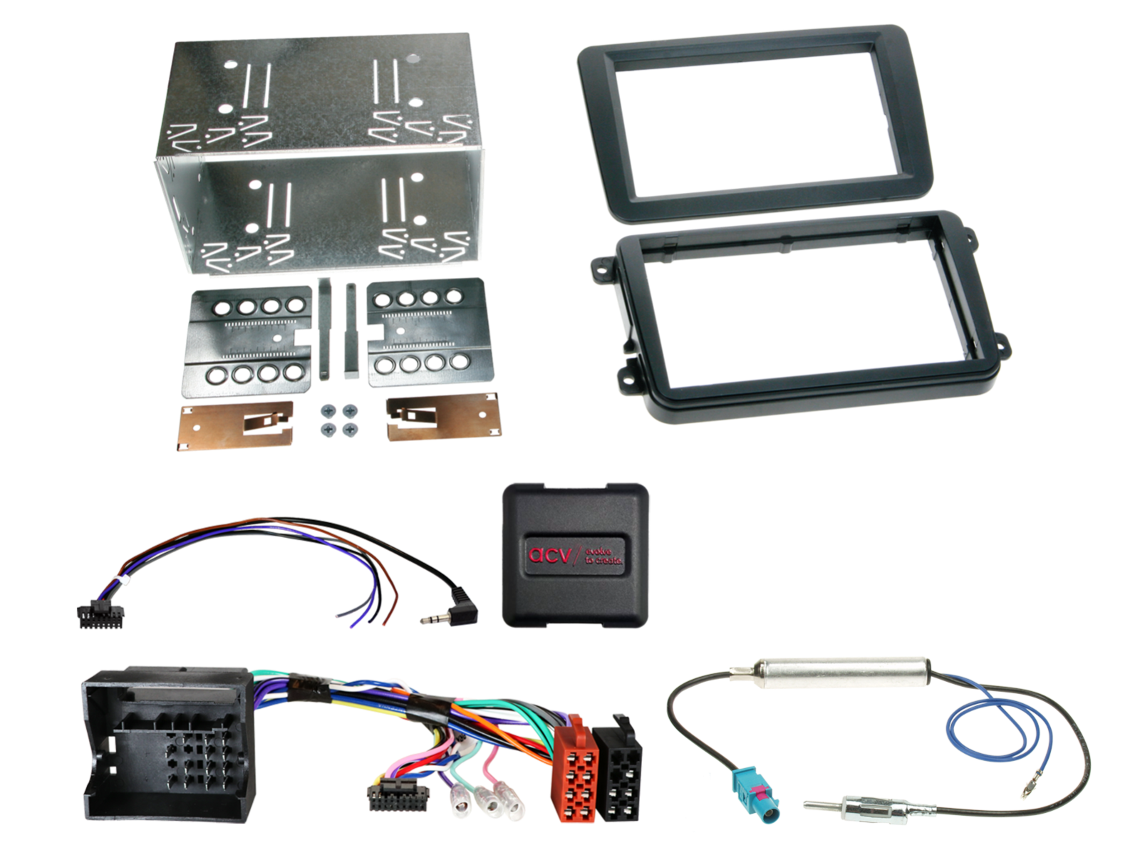 ACV AKVW01 VW Models 2004 Onwards Complete Double Din Stereo Fitting Kit