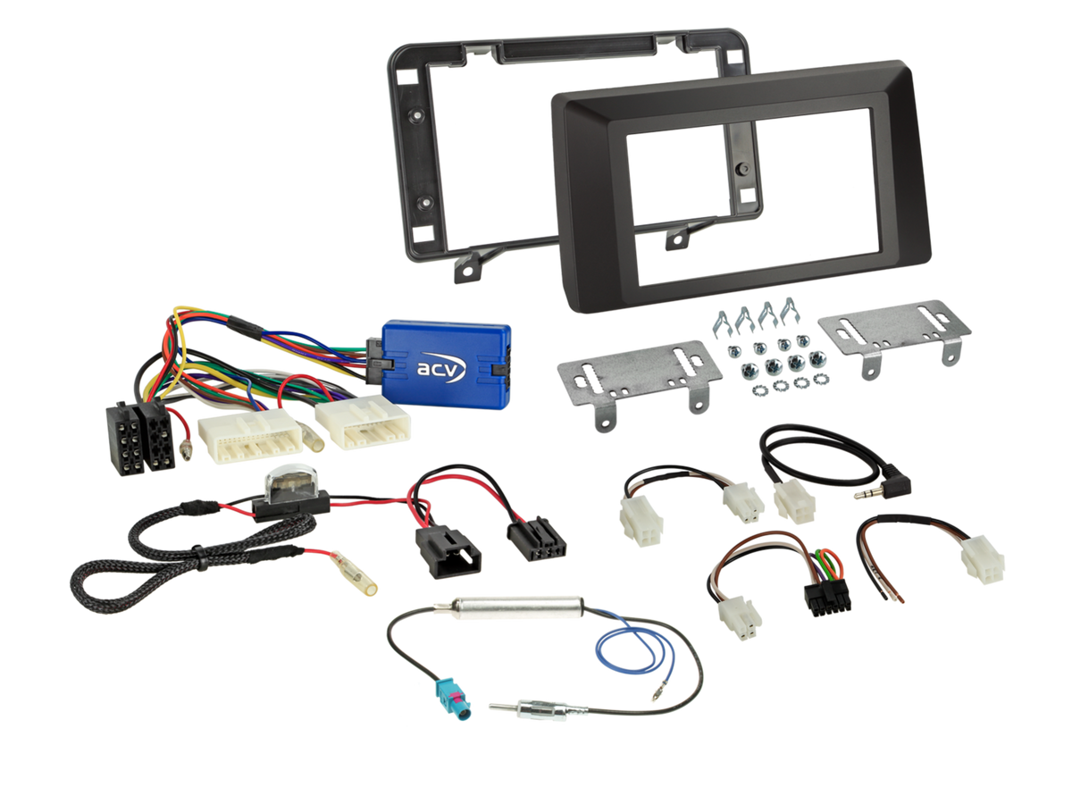 ACV Dacia Duster 2021-24 Complete Double Din Stereo Fitting Kit