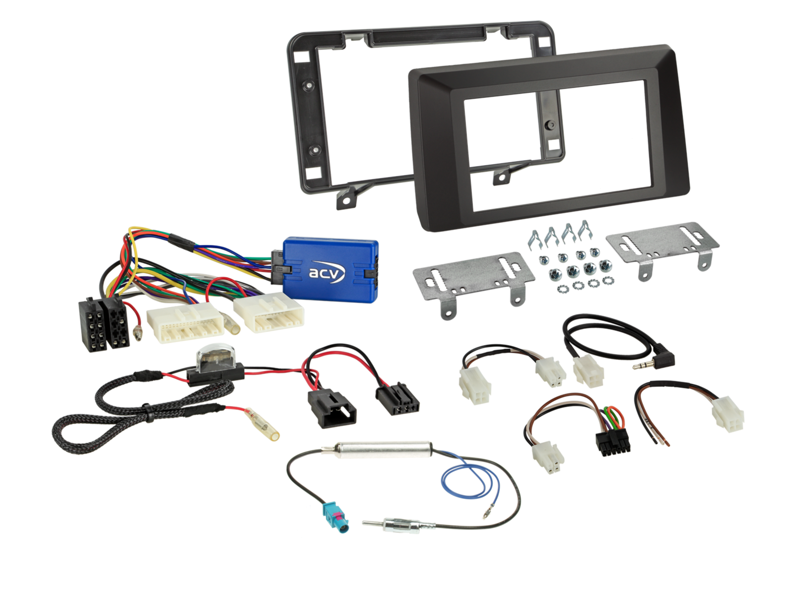 ACV Dacia Duster 2021-24 Complete Double Din Stereo Fitting Kit