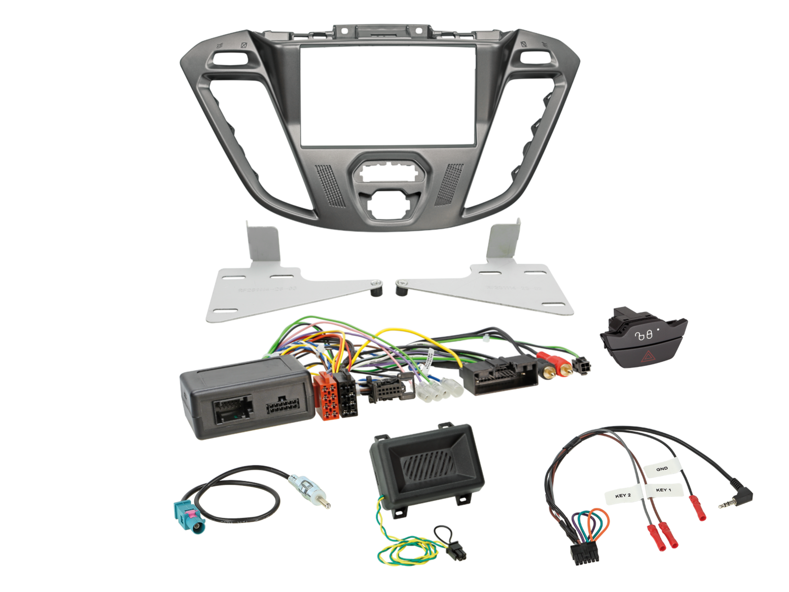 ACV AKFD41C Ford Transit Custom Complete Double Din Stereo Fitting Kit