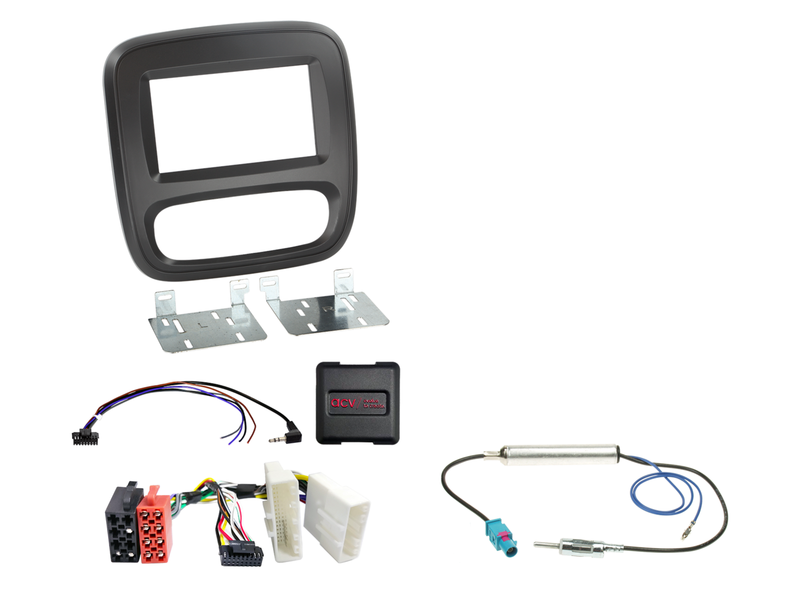 ACV AKRT06 - Renault Trafic 2014-2017 Complete Double Din Stereo Fitting Kit