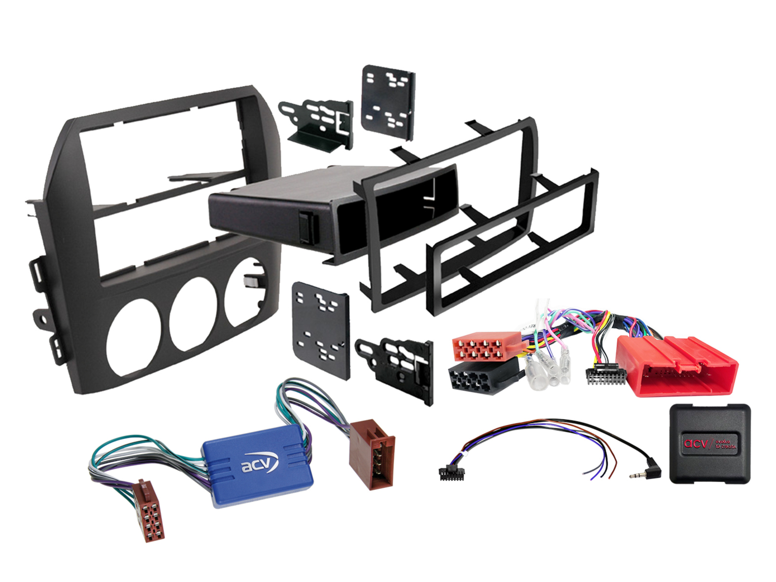 ACV AKMZ20 Mazda MX-5 Miata Complete Double Din Stereo Fitting Kit