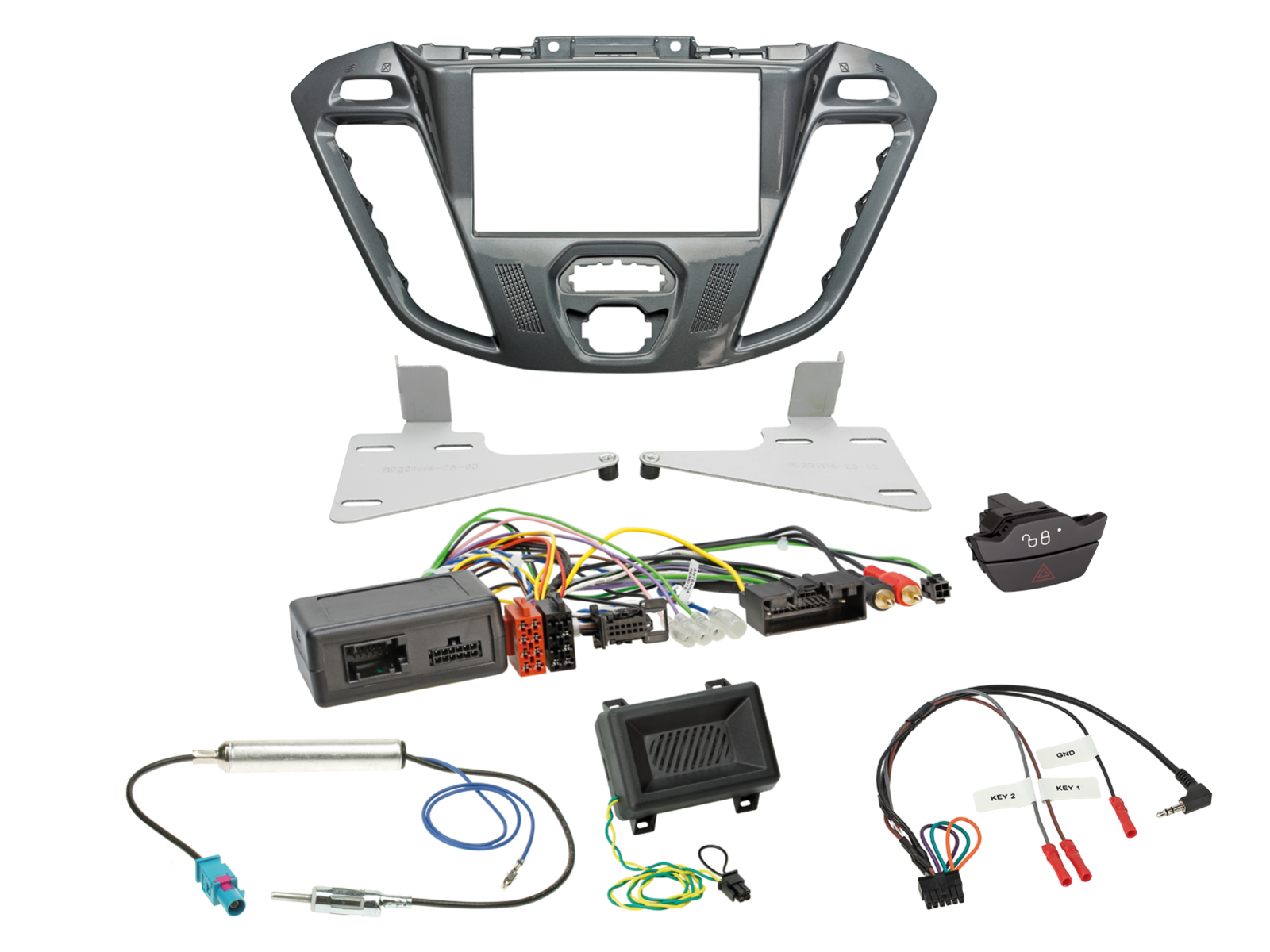 ACV AKFD42C Ford Transit Custom Complete Double Din Stereo Fitting Kit