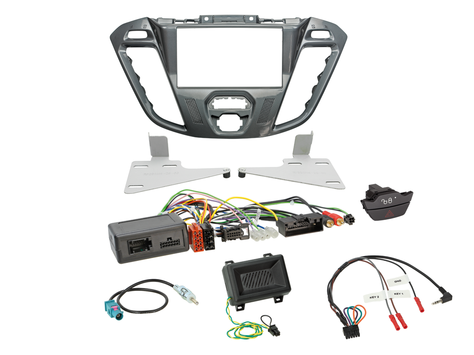 ACV AKFD43C Ford Transit Custom 2012-2016 Complete Double Din Stereo Fitting Kit