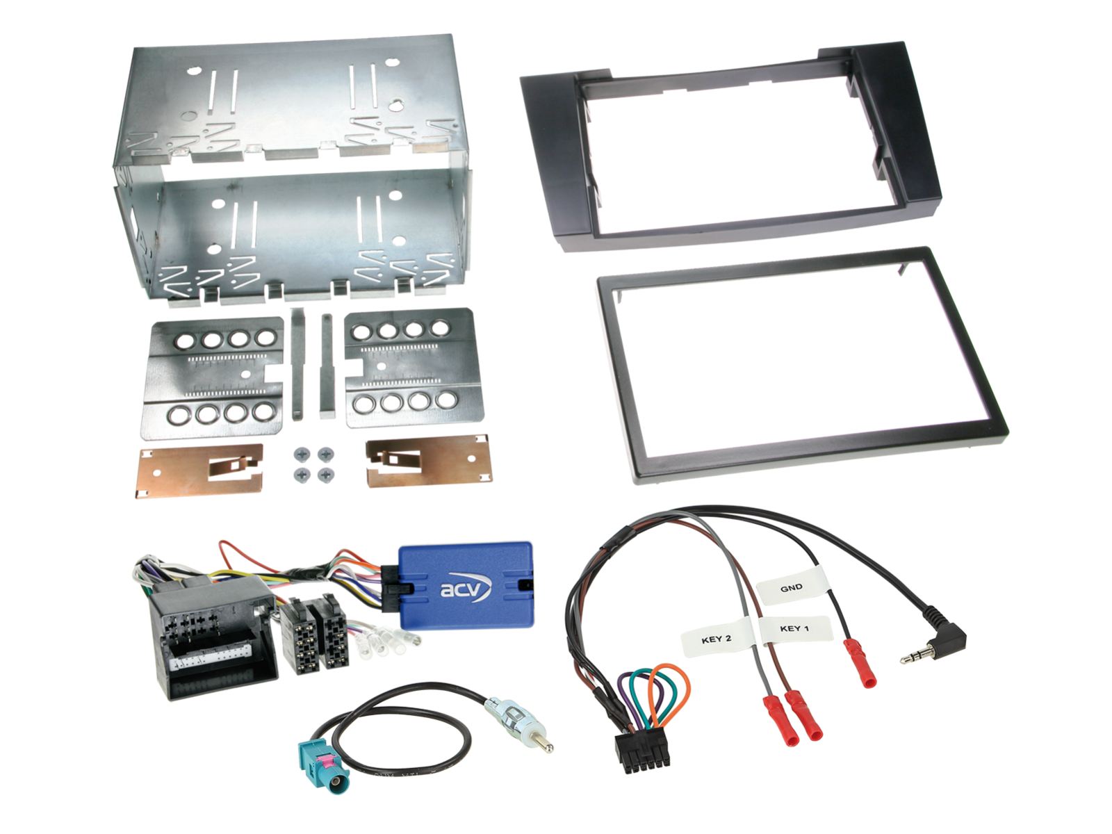 ACV AKMB05 Mercedes CLS E-Class Complete Double Din Stereo Fitting Kit