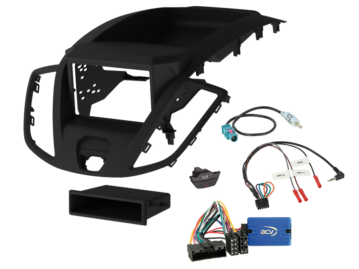 ACV AKFD86 Transit V363 2015-2021 Complete Double Din Stereo Fitting Kit