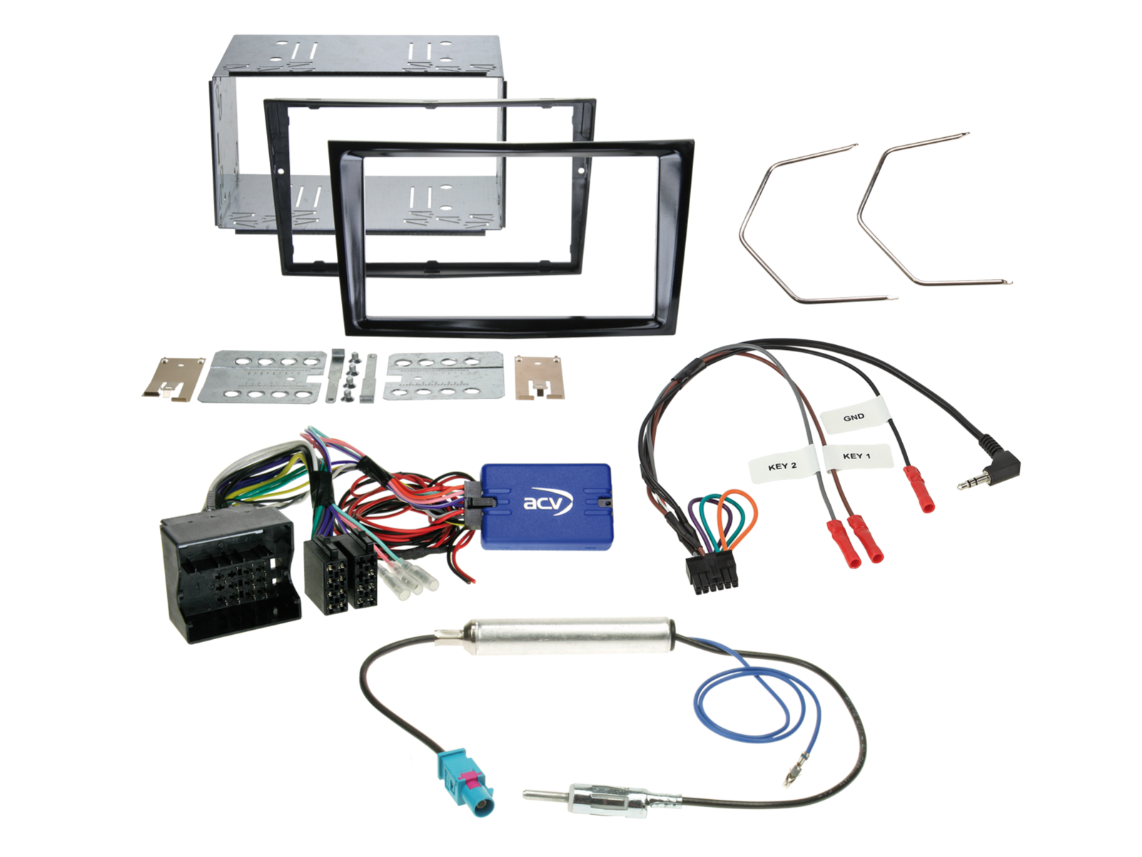 ACV AKVX11Vauxhall Astra H Corsa 2008-2014  Complete Double Din Stereo Fitting Kit