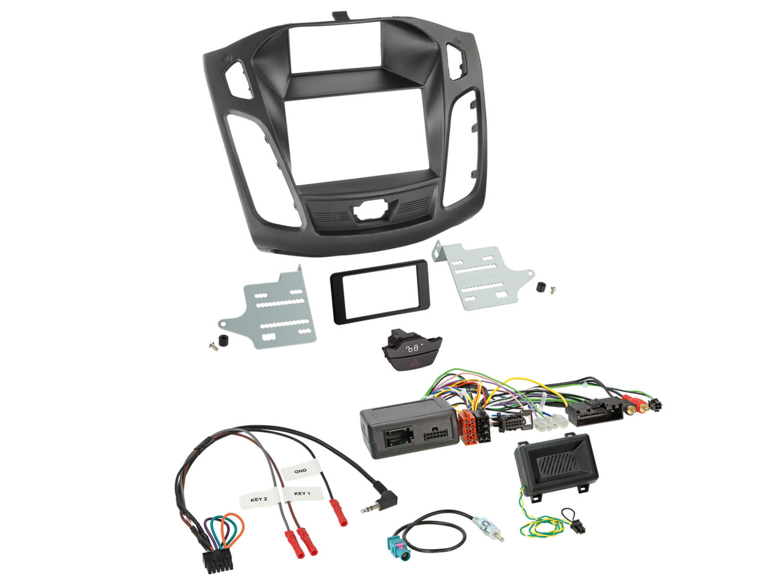 ACV AKFD31C Ford Focus 2011-2015 Complete Double Din Stereo Fitting Kit