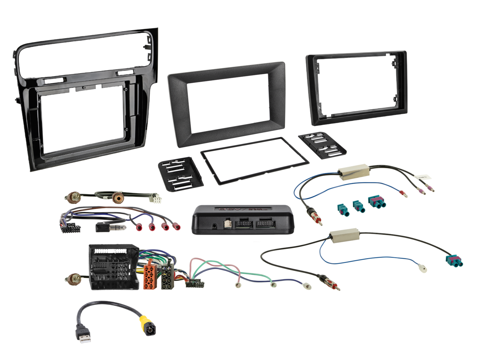 ACV 621320-39-1 - VW Golf Mk7 2013> Complete Double Din Stereo Fitting Kit