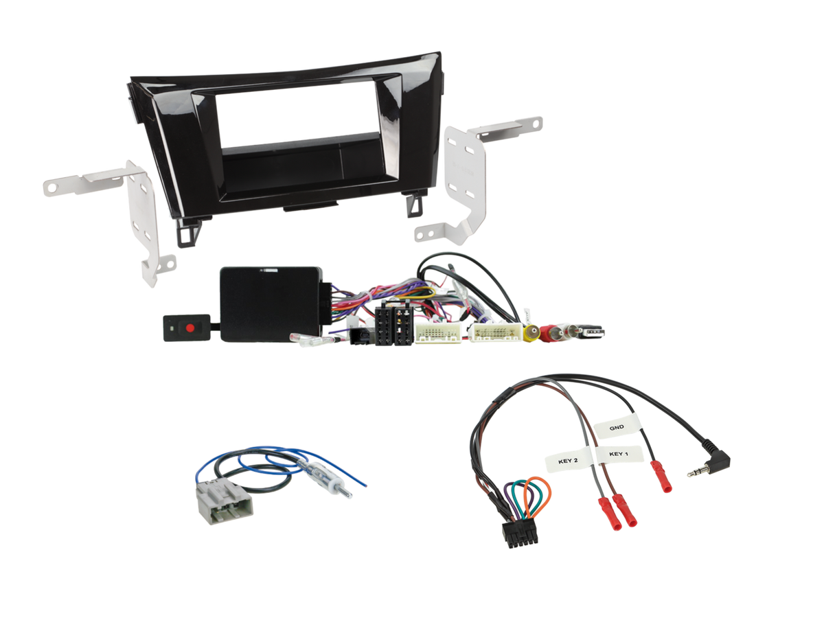 ACV AKNS18P - Nissan Qashqai 2015-2017 Complete Double Din Stereo Fitting Kit 360° Camera