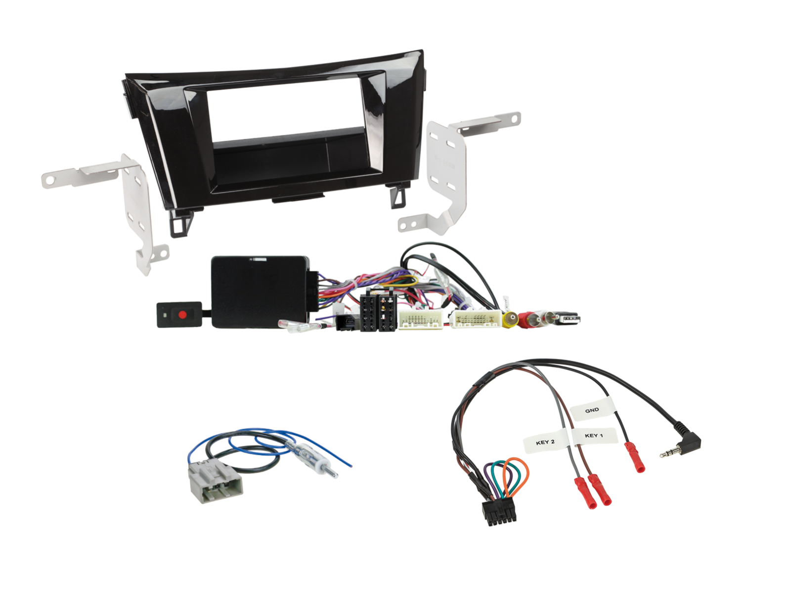 ACV AKNS18P - Nissan Qashqai 2015-2017 Complete Double Din Stereo Fitting Kit 360° Camera