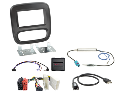 ACV AKVX37 - Renault Trafic 2014-2017, Vauxhall Vivaro 2016-2019, Nissan NV300 2014-2021 Complete Double Din Stereo Fitting Kit