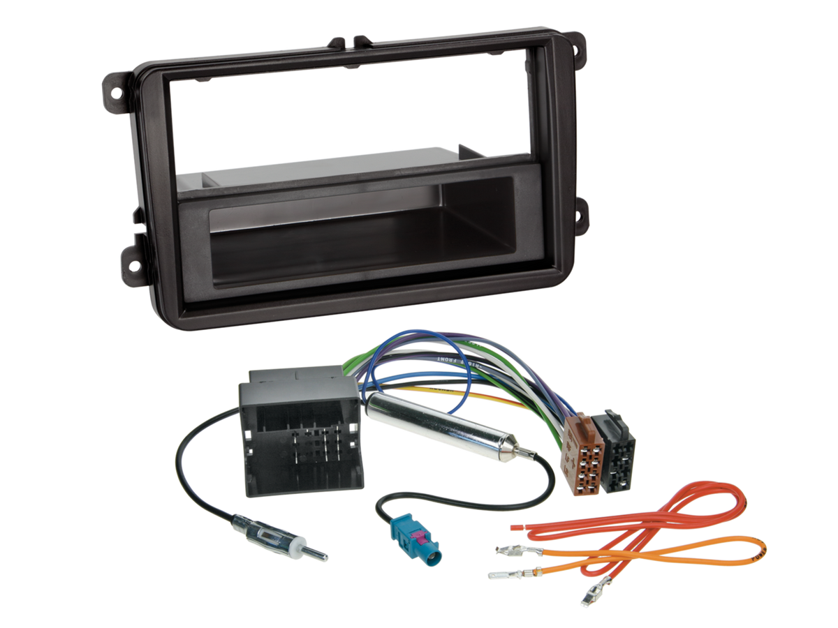 ACV AKVW01-ISO Single DIN Fascia Panel ISO Harness and Antenna Adapter