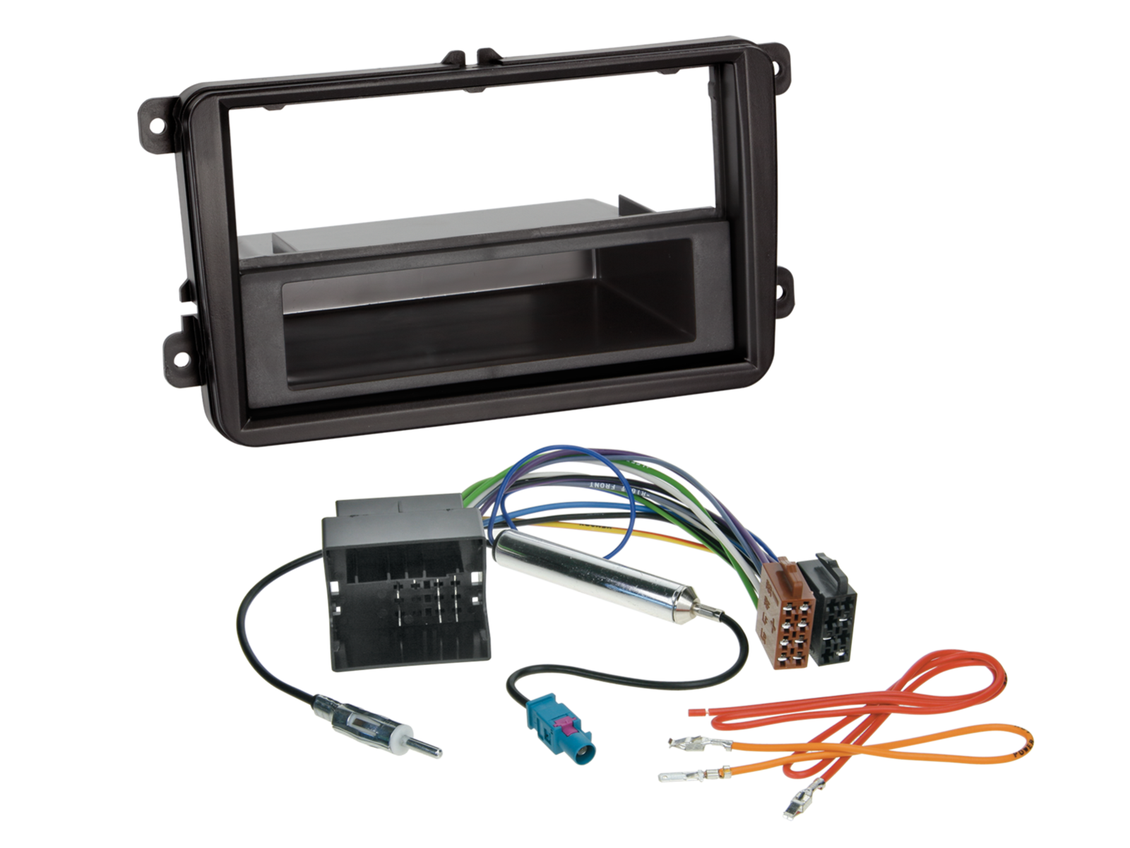ACV AKVW01-ISO Single DIN Fascia Panel ISO Harness and Antenna Adapter