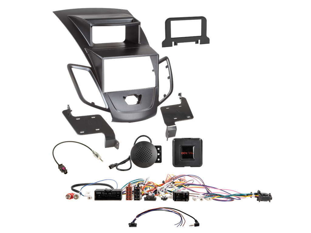 ACV AKFD16 Ford Fiesta 2010-17 Complete Double Din Stereo Fitting Kit (Black)