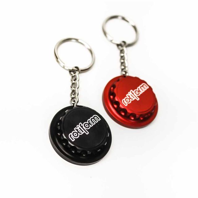 Rotiform Black Centre Lock KeyRing