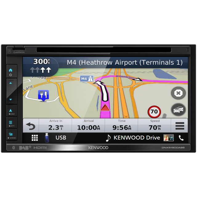 Kenwood DNX5190DABS - 6.8” GPS DAB Radio Apple CarPlay Android Auto