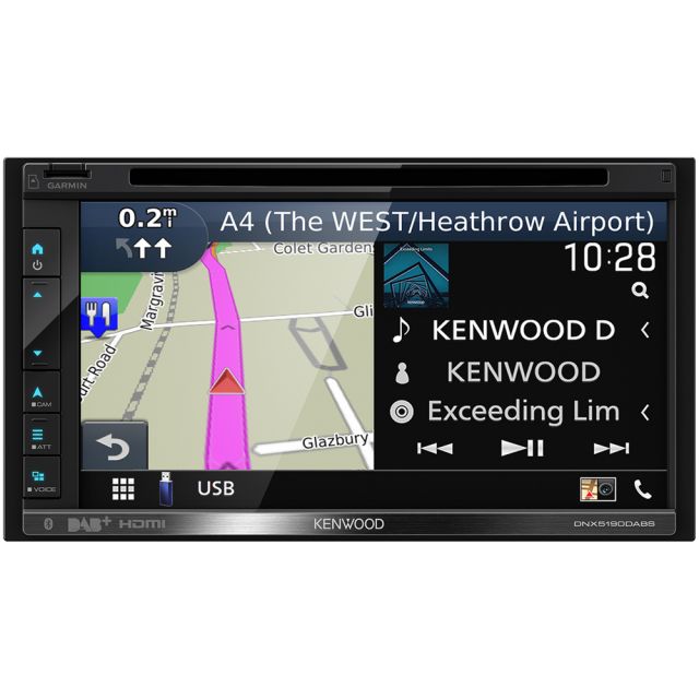 Kenwood DNX5190DABS - 6.8” GPS DAB Radio Apple CarPlay Android Auto