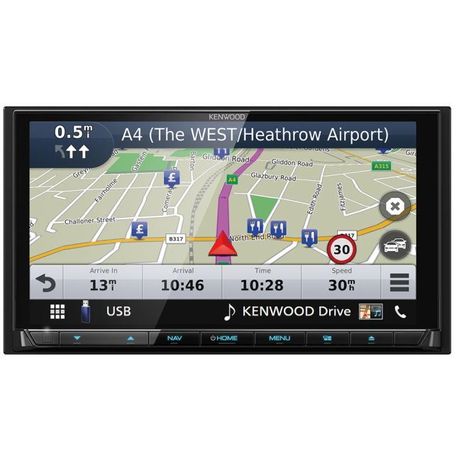 Kenwood DNX9190DABS - 6.8” HD GPS CarPlay Android Bluetooth DAB Stereo