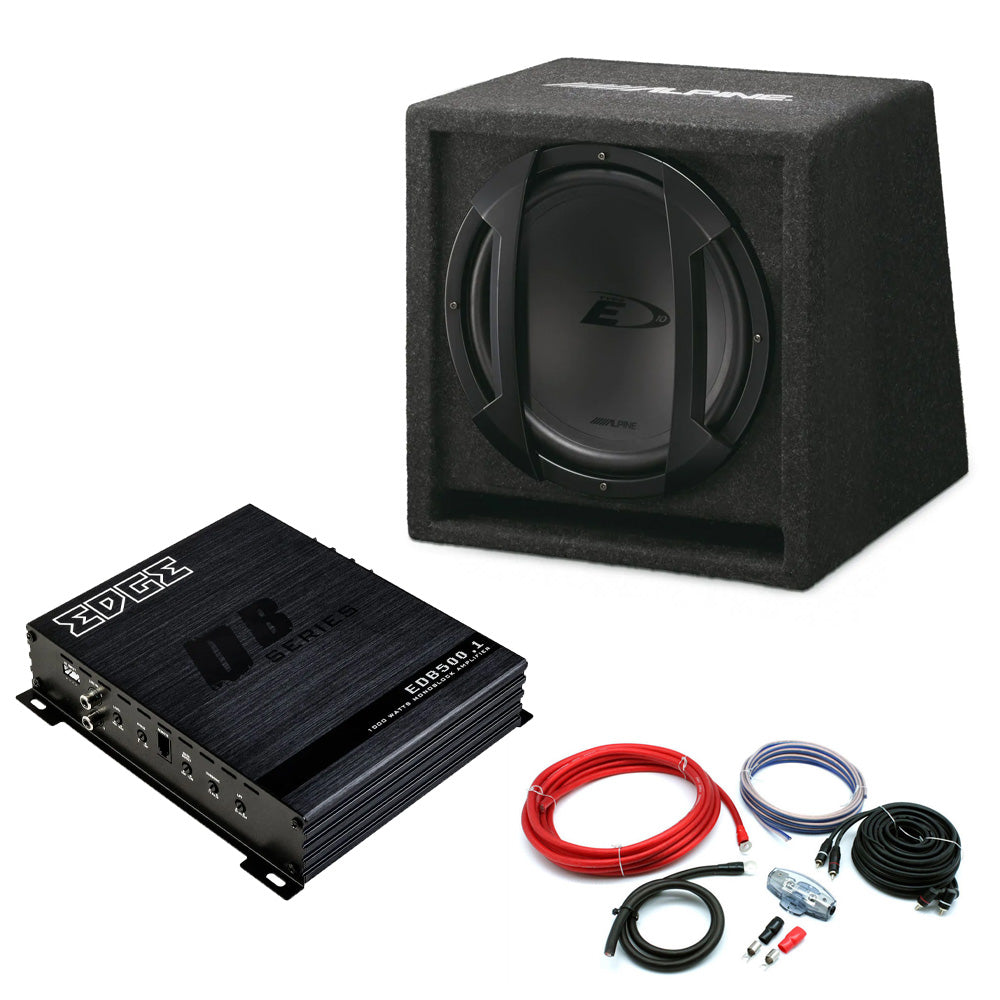 Alpine 12" Bass Reflex Enclosure Edge Bass Package Deal