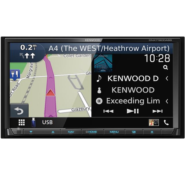 Kenwood DNX7190DABS - 7 Inch CarPlay Android Auto Bluetooth DAB GPS Stereo (***EX-DEMO***)