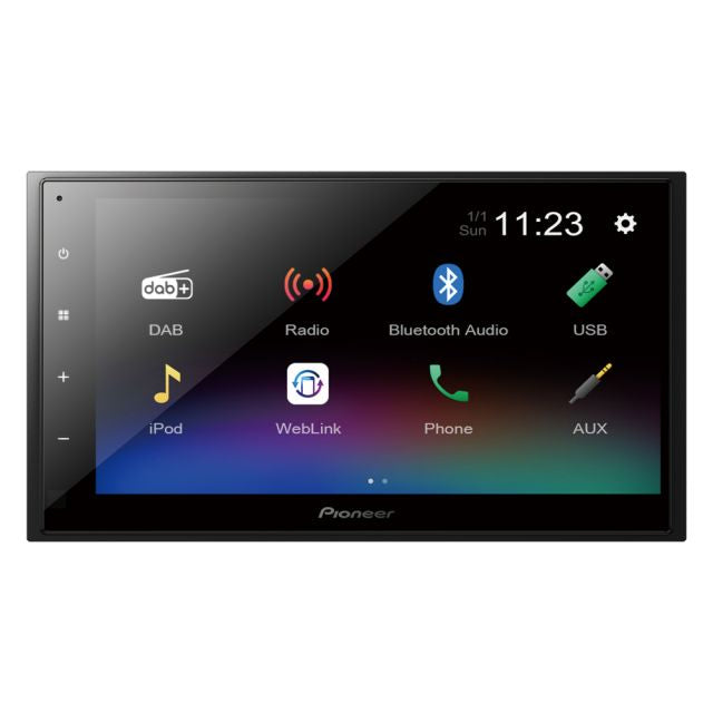 Pioneer DMH-A340DAB - 6.8” Mechless Android Mirroring Bluetooth DAB Stereo