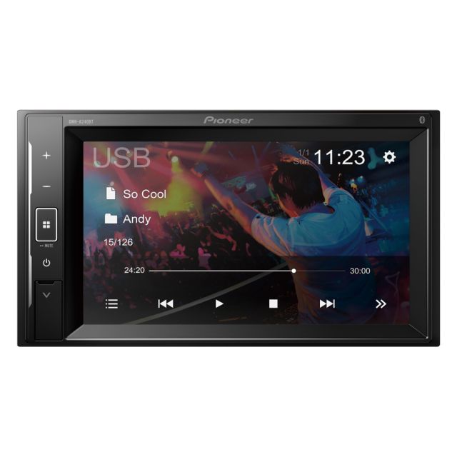 Pioneer DMH-A240BT - Mechless 6.2” Mechless Android Mirroring Bluetooth