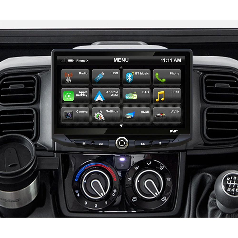 Fiat Ducato 8 - CarPlay Android Auto 10" Touch Screen DAB Bluetooth Camper High10 Stereo