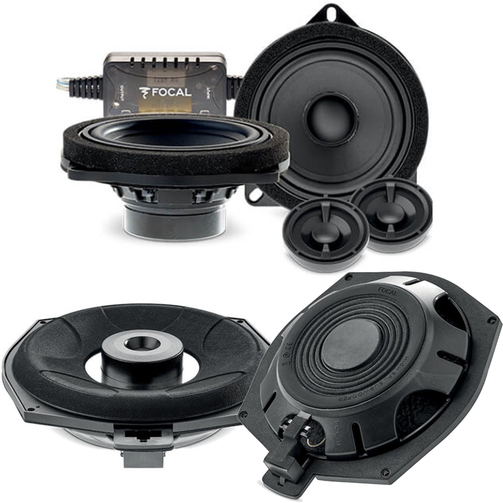 Focal BMW Models 2-Way Component Replacement Speakers & Underseat Subwoofer