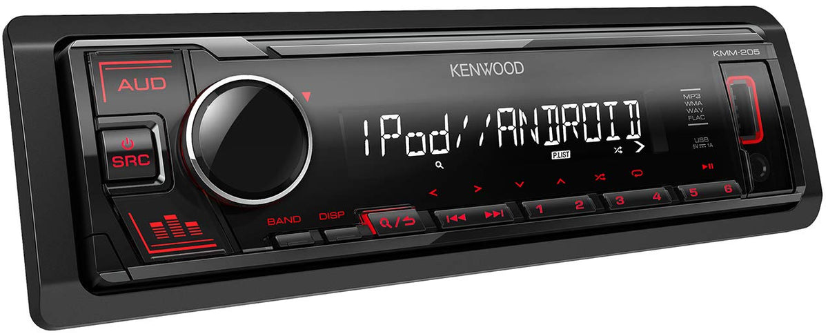Kenwood KMM-205 - Mechless iPod/iPhone Android Direct Control Stereo