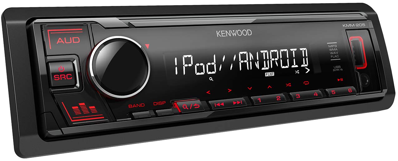 Kenwood KMM-205 - Mechless iPod/iPhone Android Direct Control Stereo