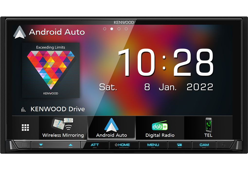Kenwood DMX8021DABS - 7" CarPlay™ & Android Auto Mirroring DAB+ Bluetooth Stereo