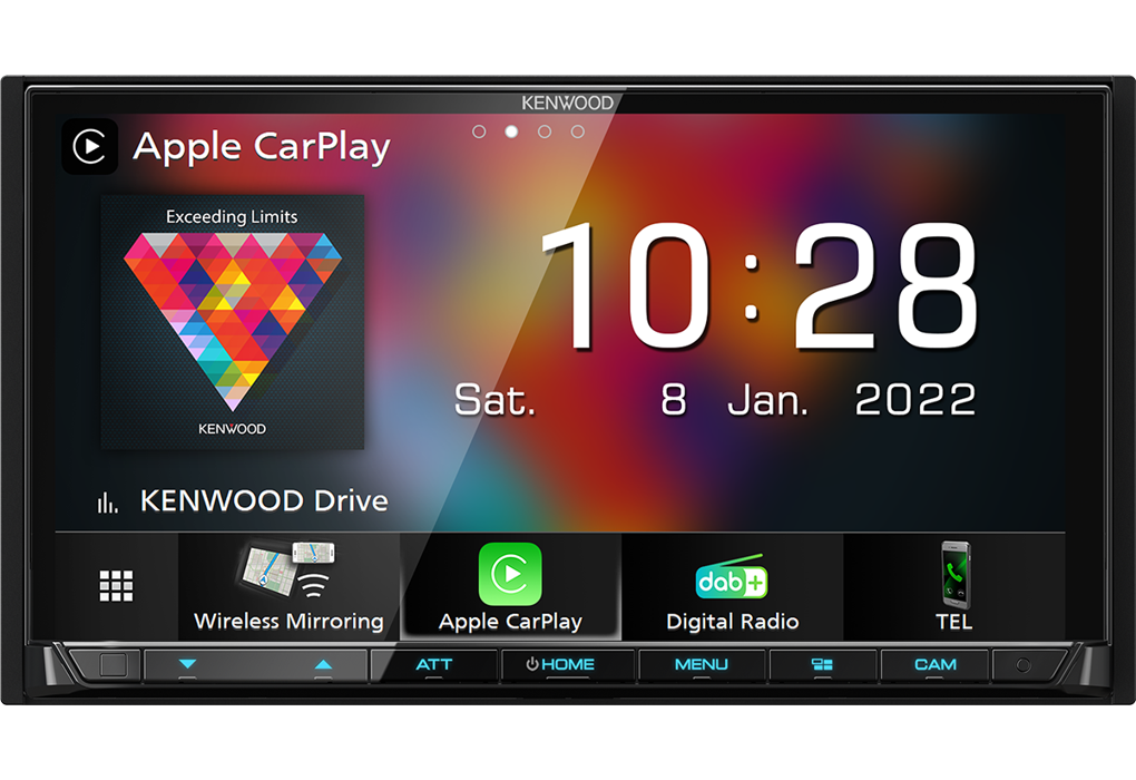Kenwood DMX8021DABS - 7" CarPlay™ & Android Auto Mirroring DAB+ Bluetooth Stereo