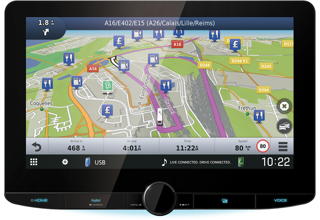 Kenwood DNR992RVS - 10.1 Inch HD CarPlay,Android Auto Wireless Mirroring DAB Bluetooth Stereo