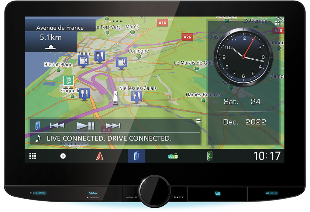 Kenwood DNR992RVS - 10.1 Inch HD CarPlay,Android Auto Wireless Mirroring DAB Bluetooth Stereo
