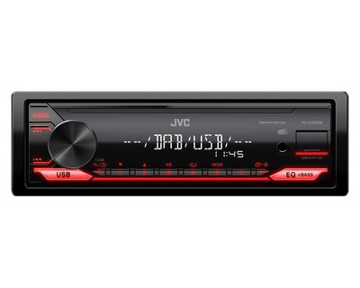 JVC KD-X182DB - Mechless Digital Media Player With DAB+ Front AUX & USB Car Stereo
