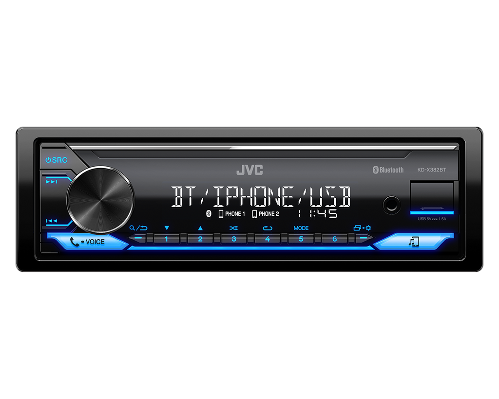 JVC KD-X382BT - Digital Media Receiver Bluetooth® USB Tuner Car Stereo