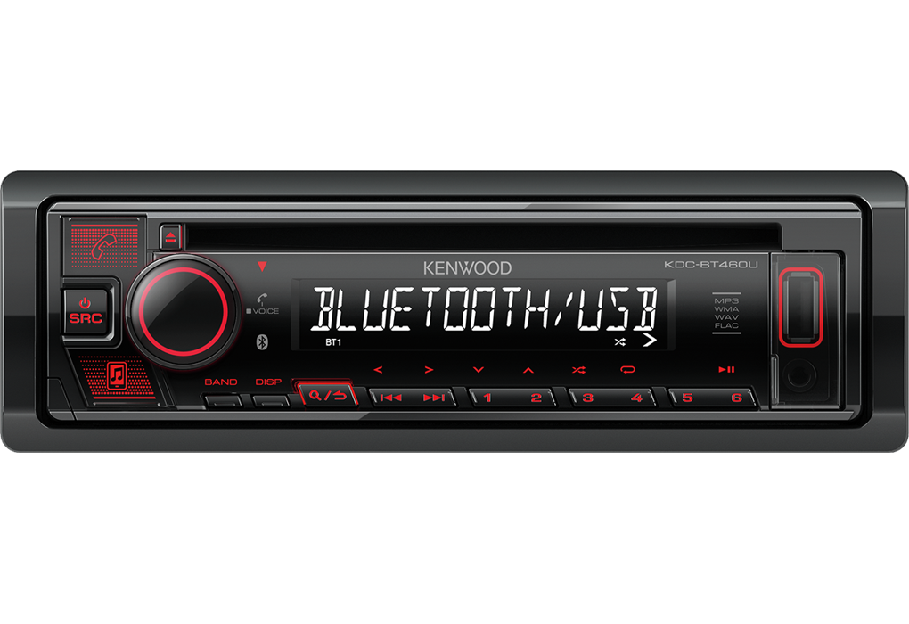 Kenwood KDC-BT460U - CD/MP3 Receiver USB Aux Bluetooth Car Stereo