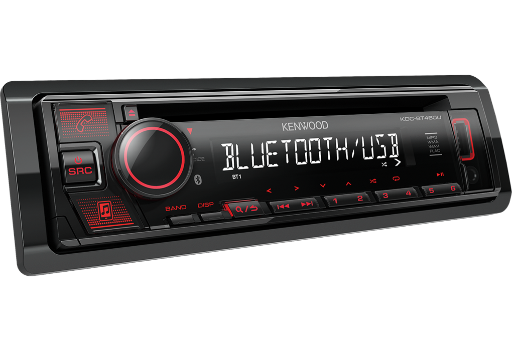 Kenwood KDC-BT460U - CD/MP3 Receiver USB Aux Bluetooth Car Stereo