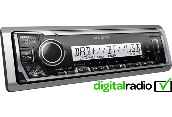 Kenwood KMR-M508DAB - Marine Digital Media Receiver Bluetooth DAB Stereo Alexa Ready