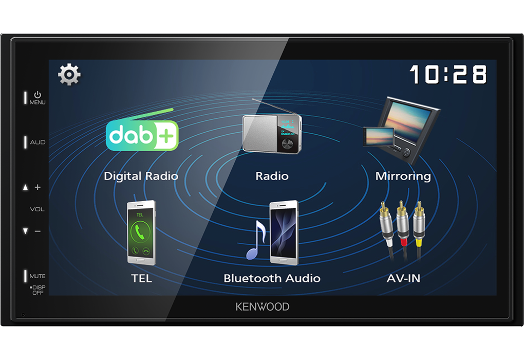 Kenwood DMX129DAB - 6.8" Mechless Android Mirroring DAB Bluetooth USB Car Stereo