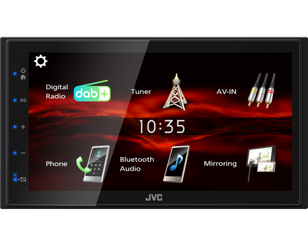 JVC KW-M180DBT - 6.8” Touchscreen Digital Media AV Receiver Built-In DAB Bluetooth Stereo