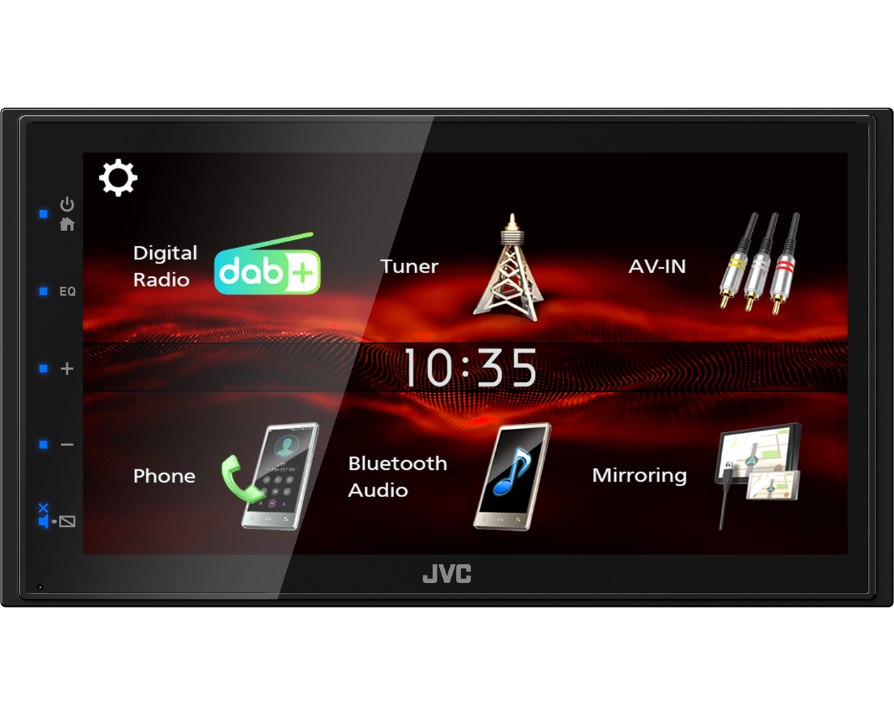 JVC KW-M180DBT - 6.8” Touchscreen Digital Media AV Receiver Built-In DAB Bluetooth Stereo