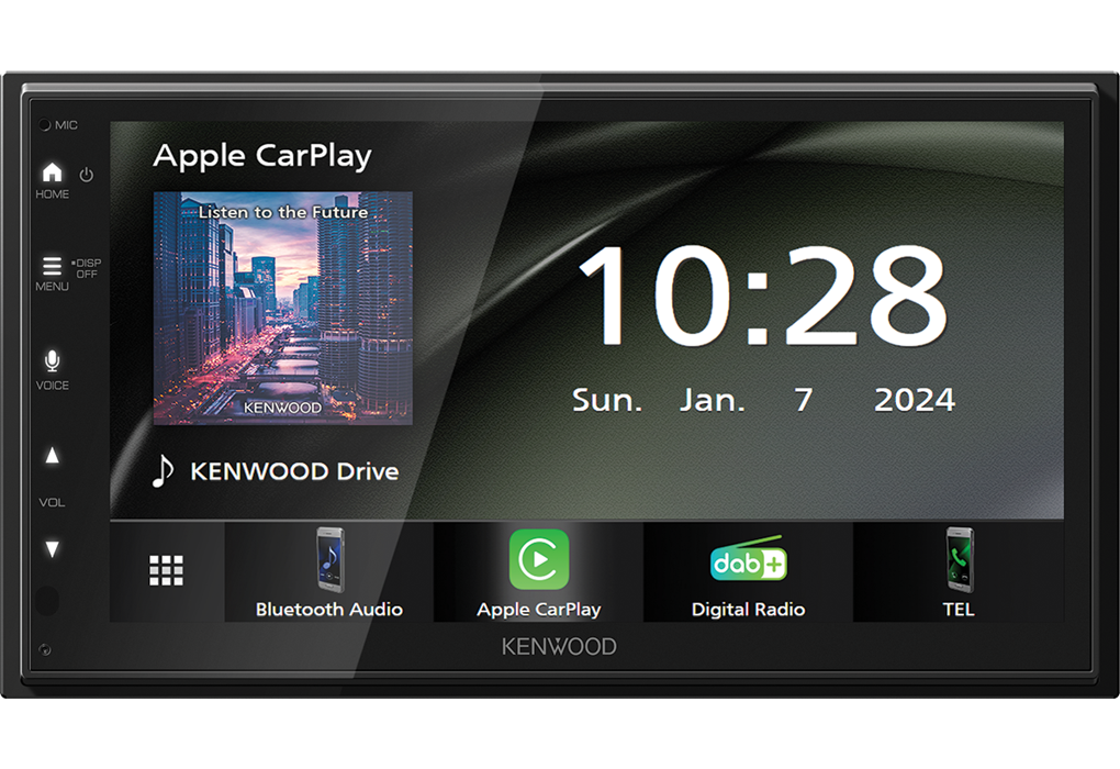 Kenwood DMX6523DABS - 6.8 Inch Wireless Carplay Android Auto Mirroring Bluetooth DAB+ Screen
