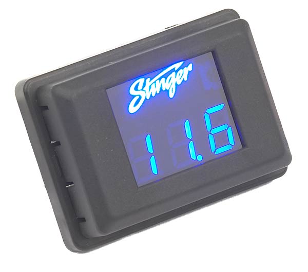 Stinger SVMB - Digital Voltage Gauge in Blue