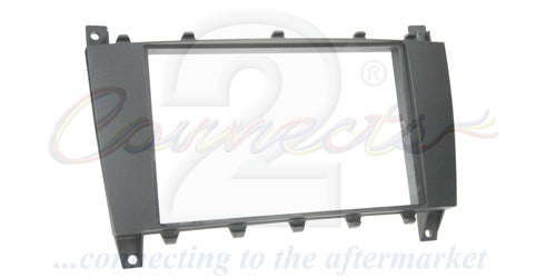 Connects2 CT24MB12 - Mercedes C Class 2004> Double Din Plate (Black) Frame